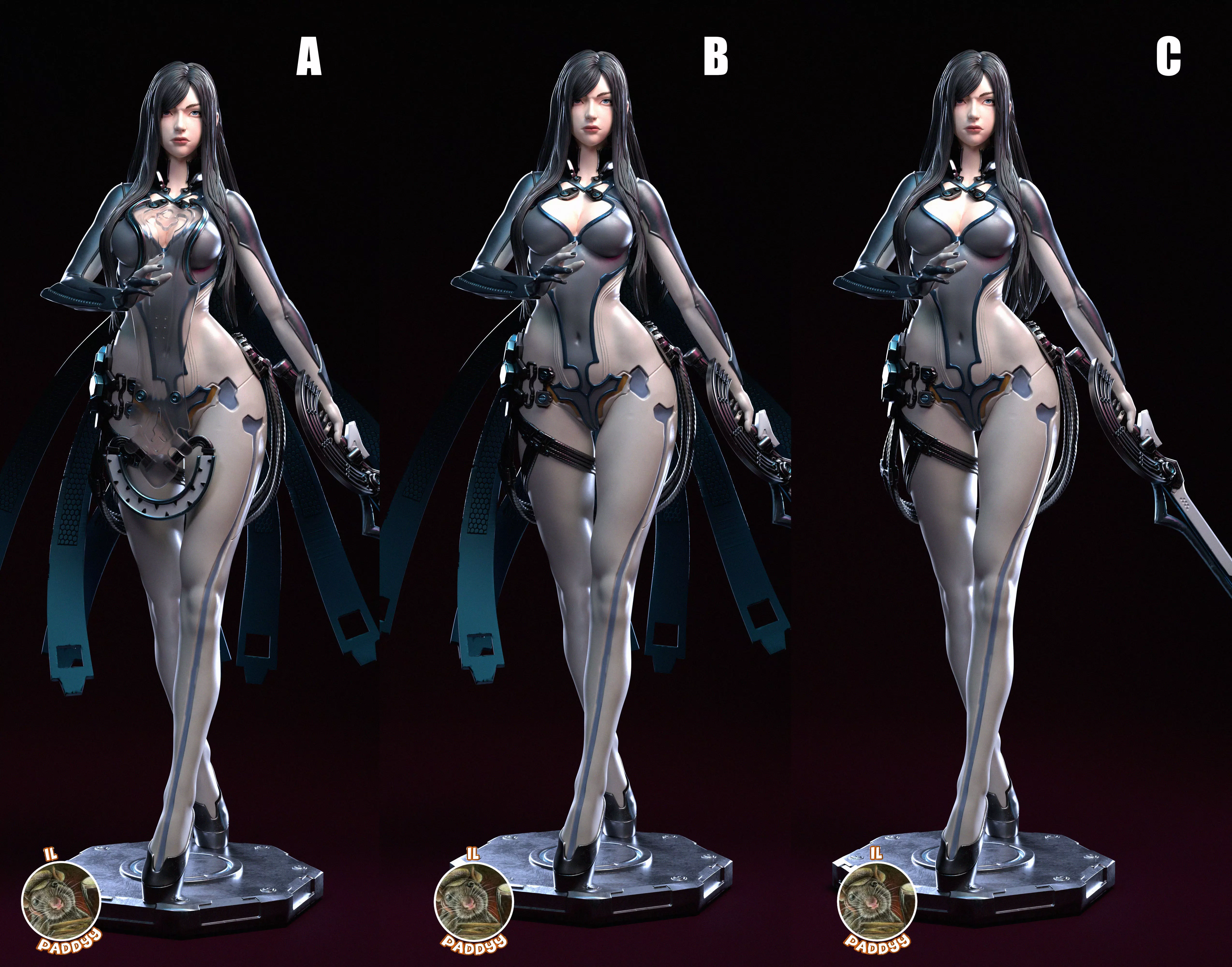 Raven Stellar Blade Fan Art  3D print model_3