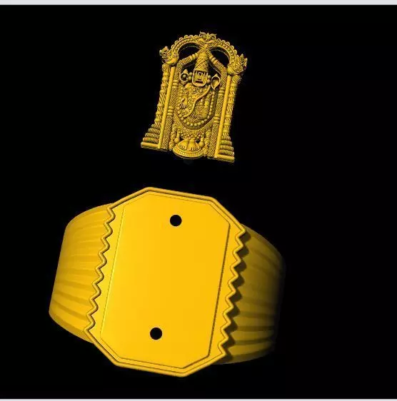 balaji ring 3dm file 3D print model_0