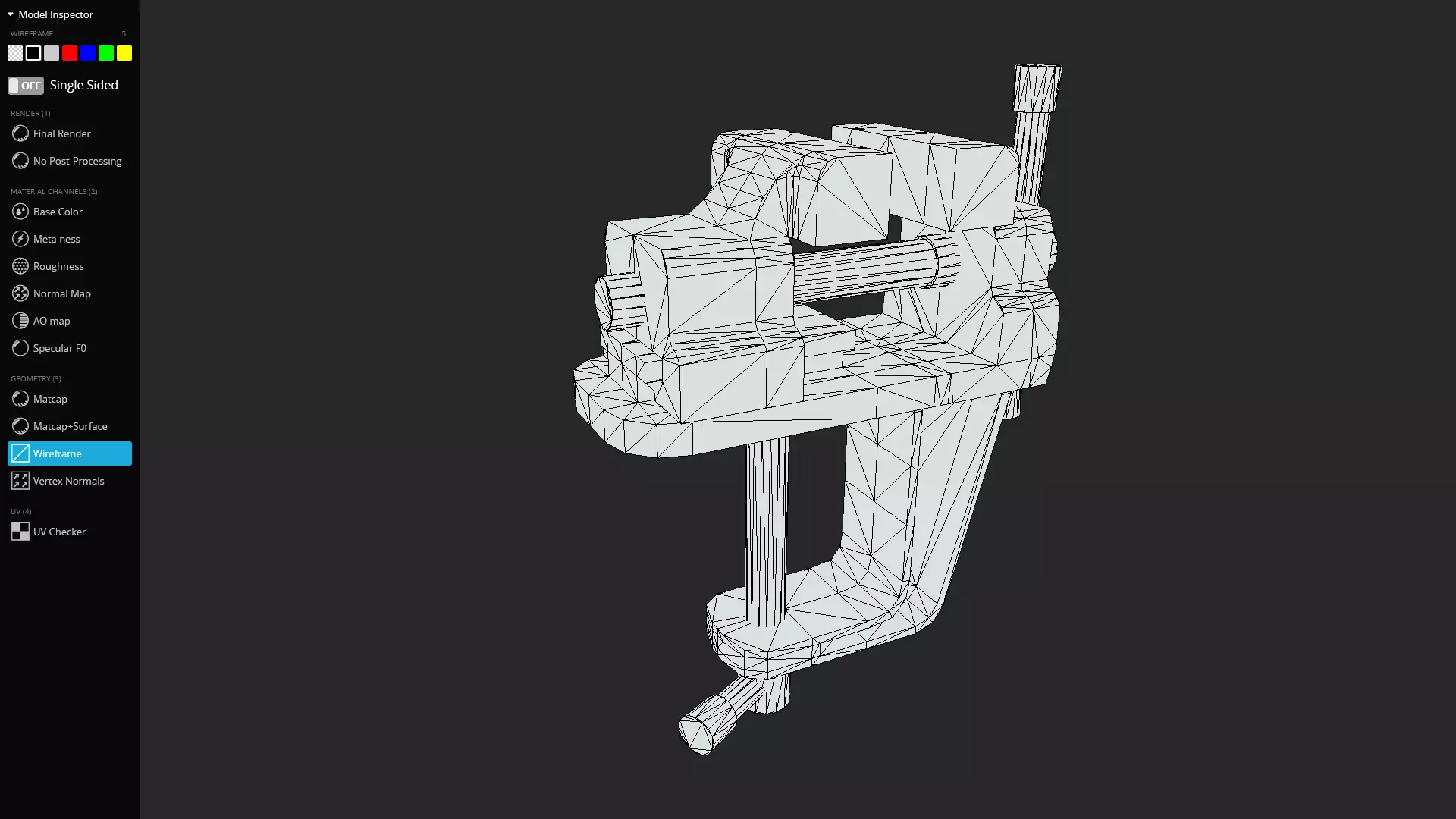 Bench Vise 3D Model Low-poly 3D model_12