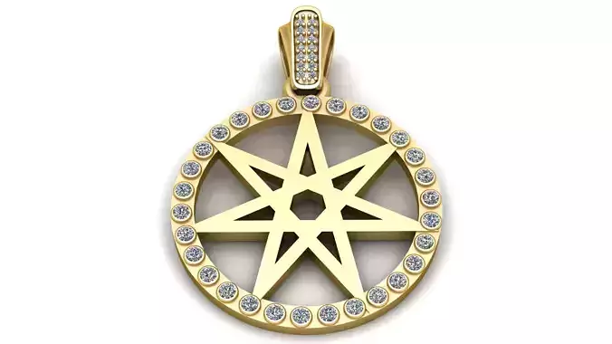 Star Circle Pendant