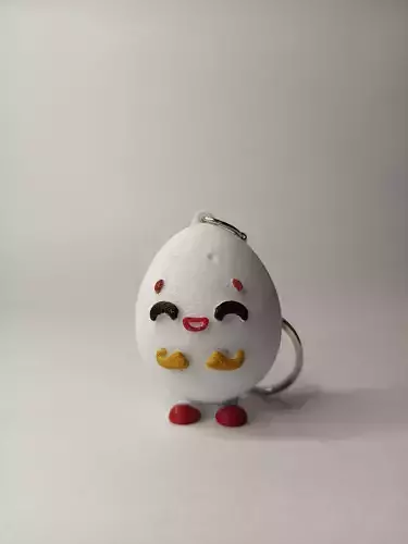 Cute Egg with Keychain Version