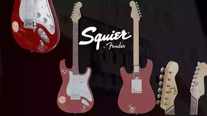 Squier by fender electric guitar 