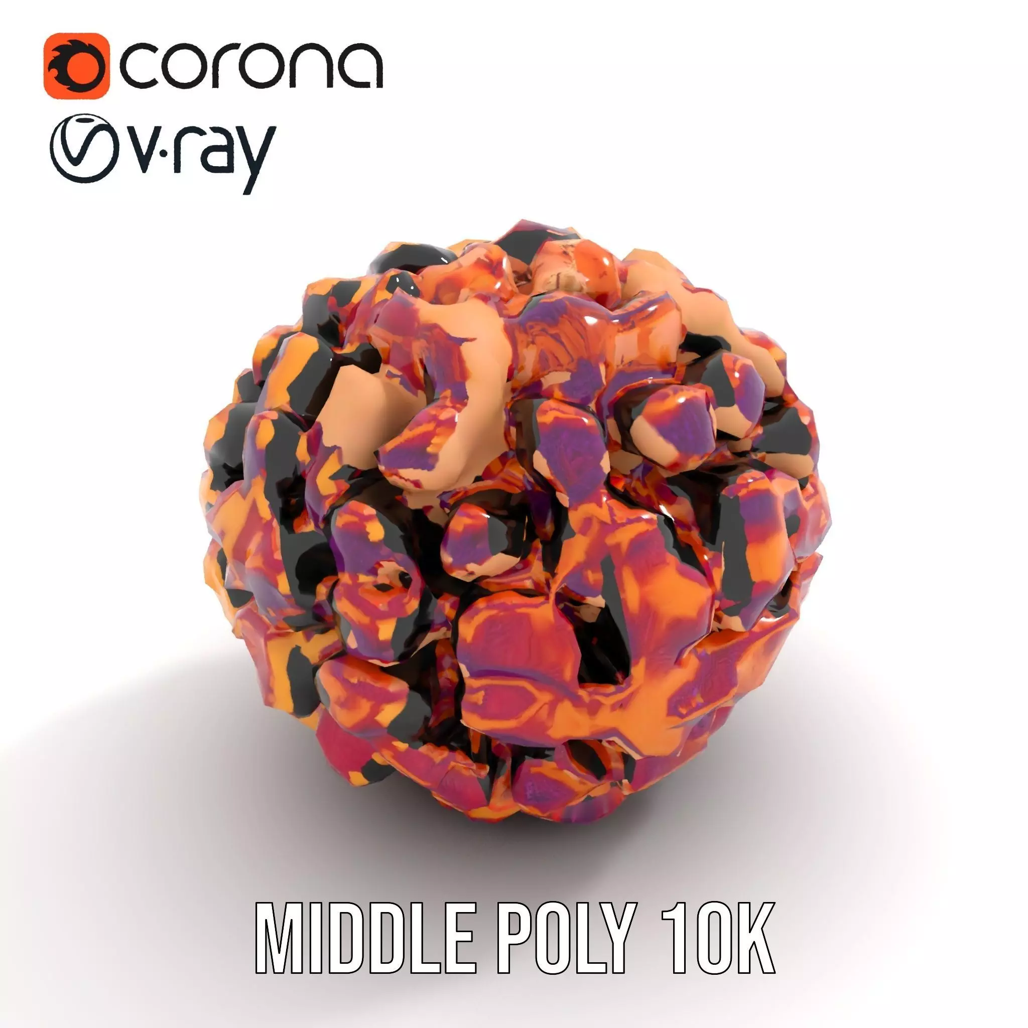 Vibrant Furry Creature model pack Low-poly 3D model_6