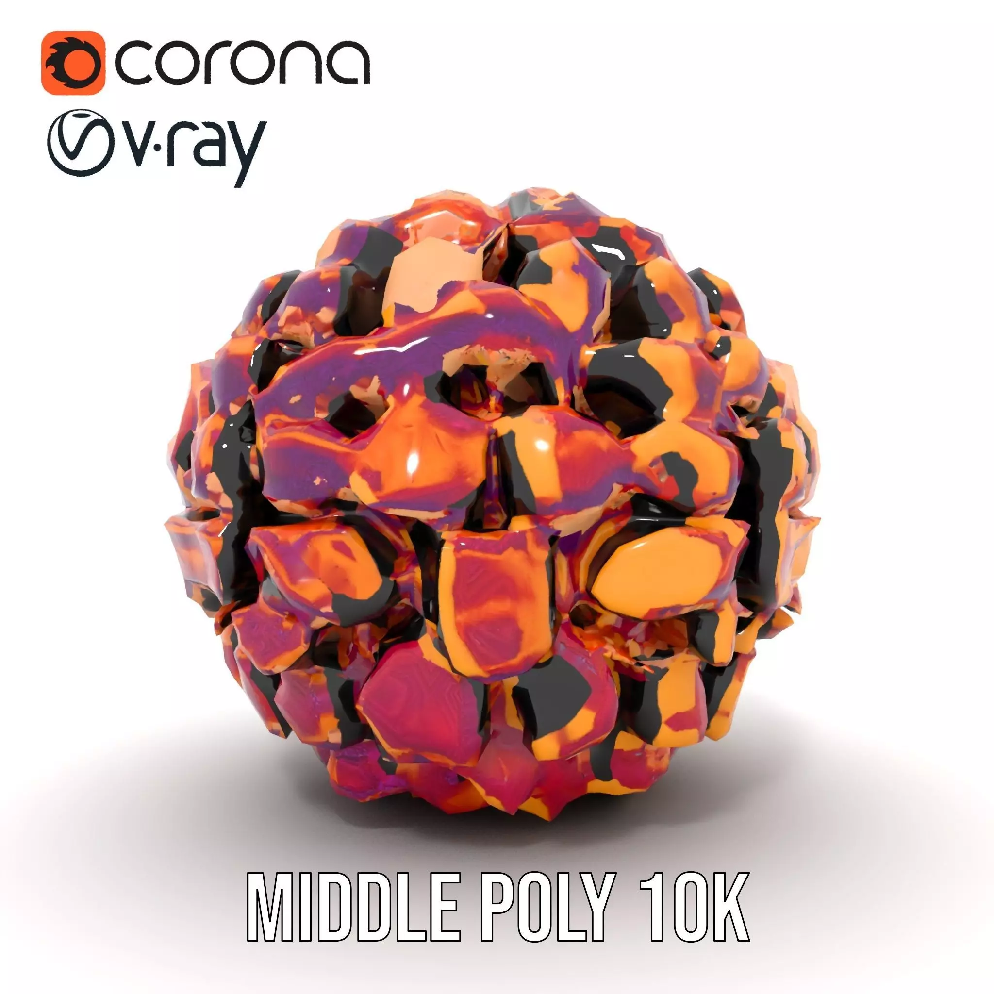 Vibrant Furry Creature model pack Low-poly 3D model_19