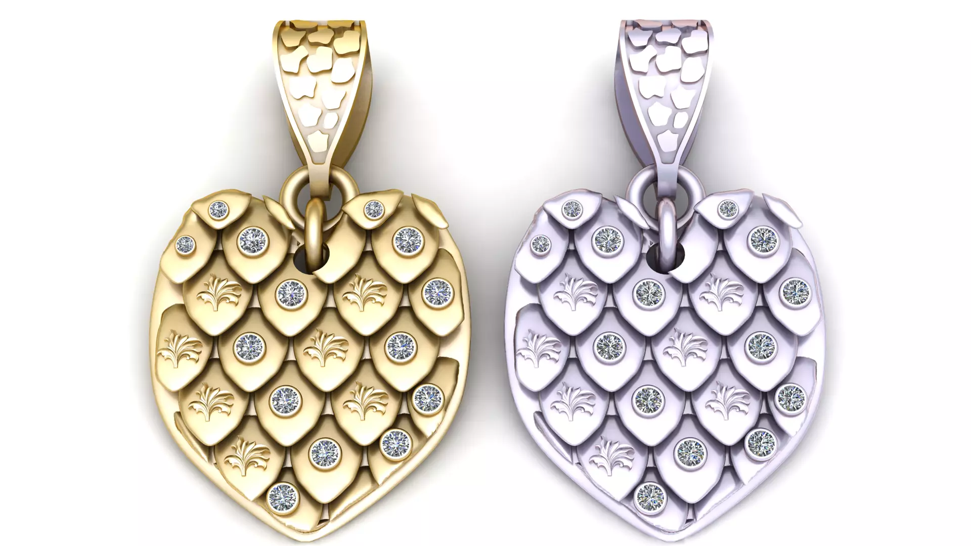 Moissanite Pendant 3D print model