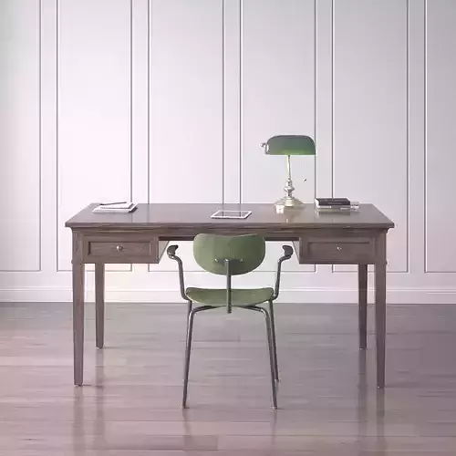 Work Desk Set Classic Brown