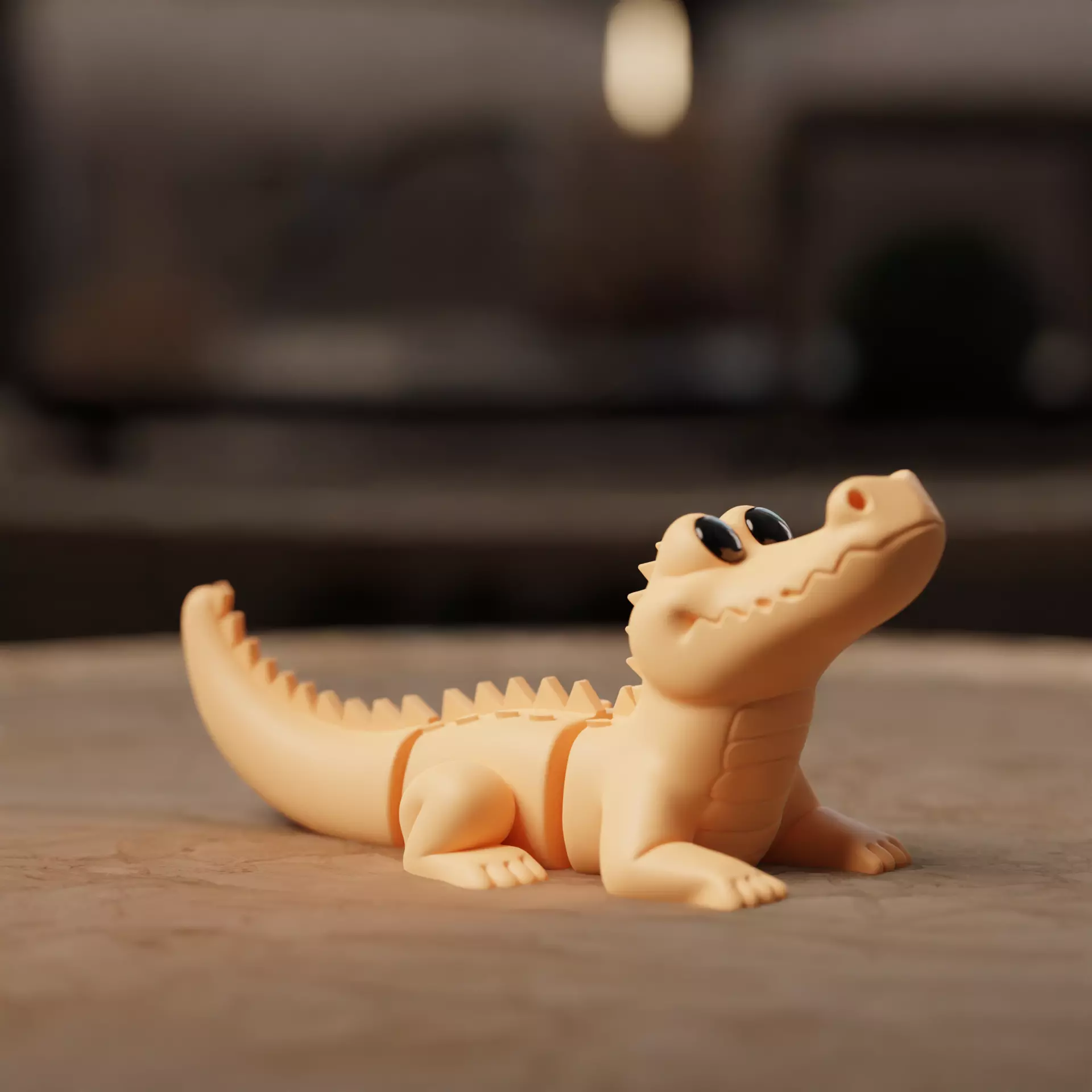Flexi Chibi Crocodile 3D print model
