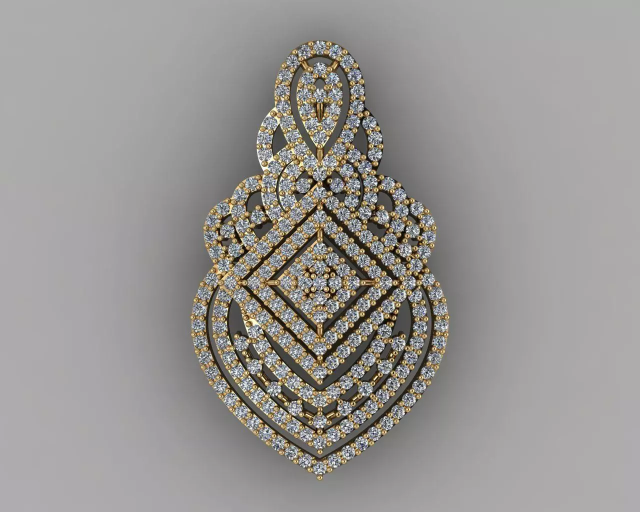 Precious Diamond Pendant 3D print model