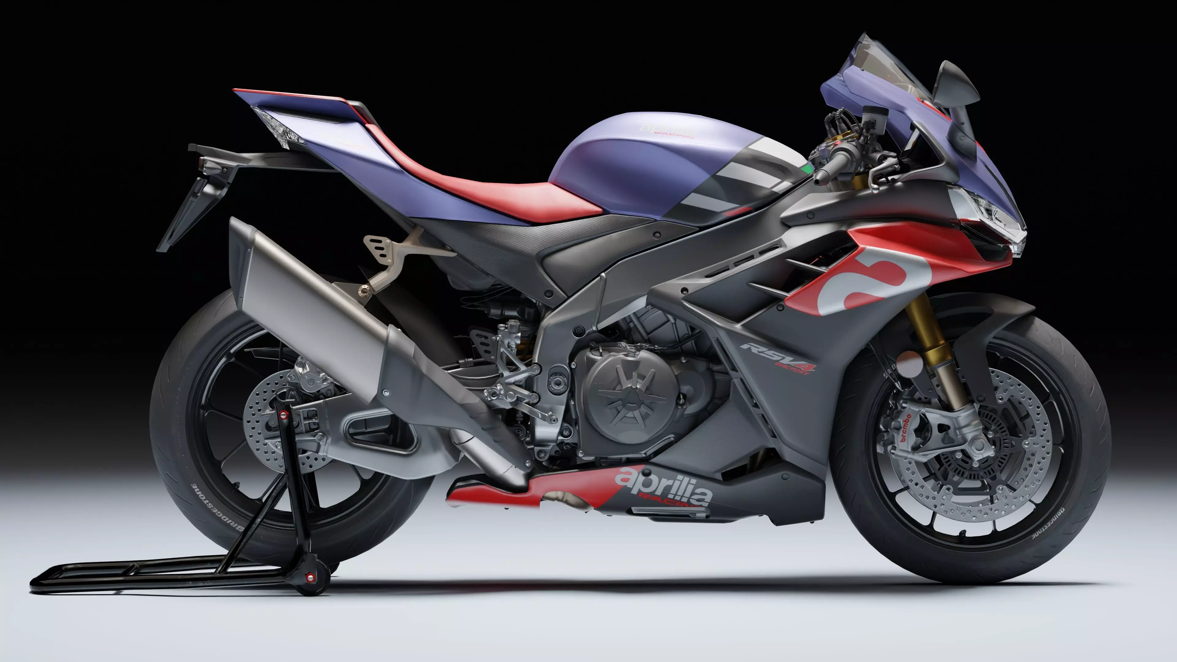Aprilia RSV4 Factory 2021 Low-poly 3D model_2