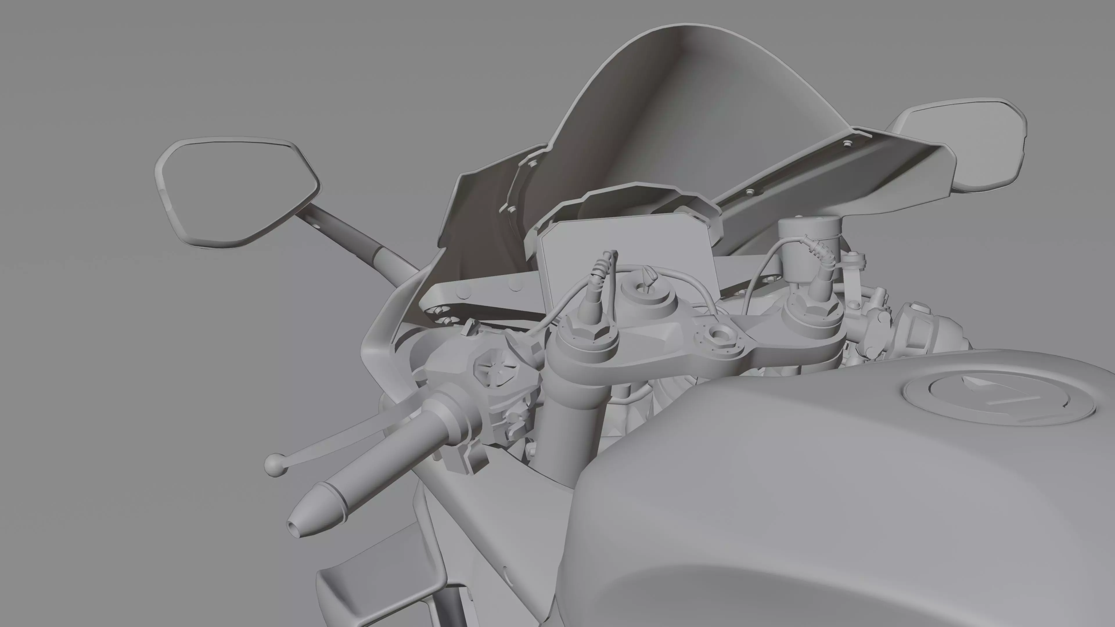 Aprilia RSV4 Factory 2021 Low-poly 3D model_26