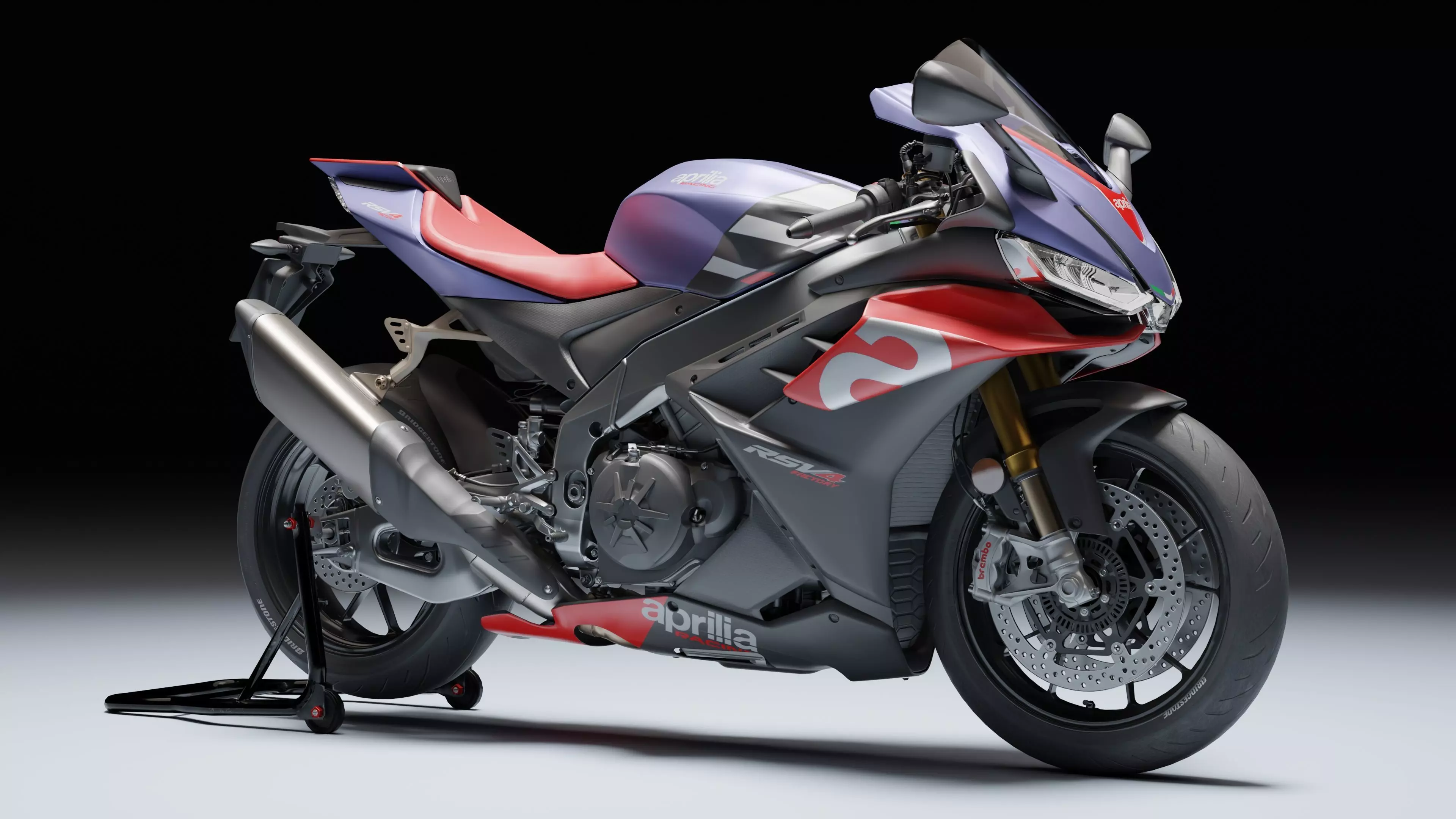 Aprilia RSV4 Factory 2021 Low-poly 3D model_1