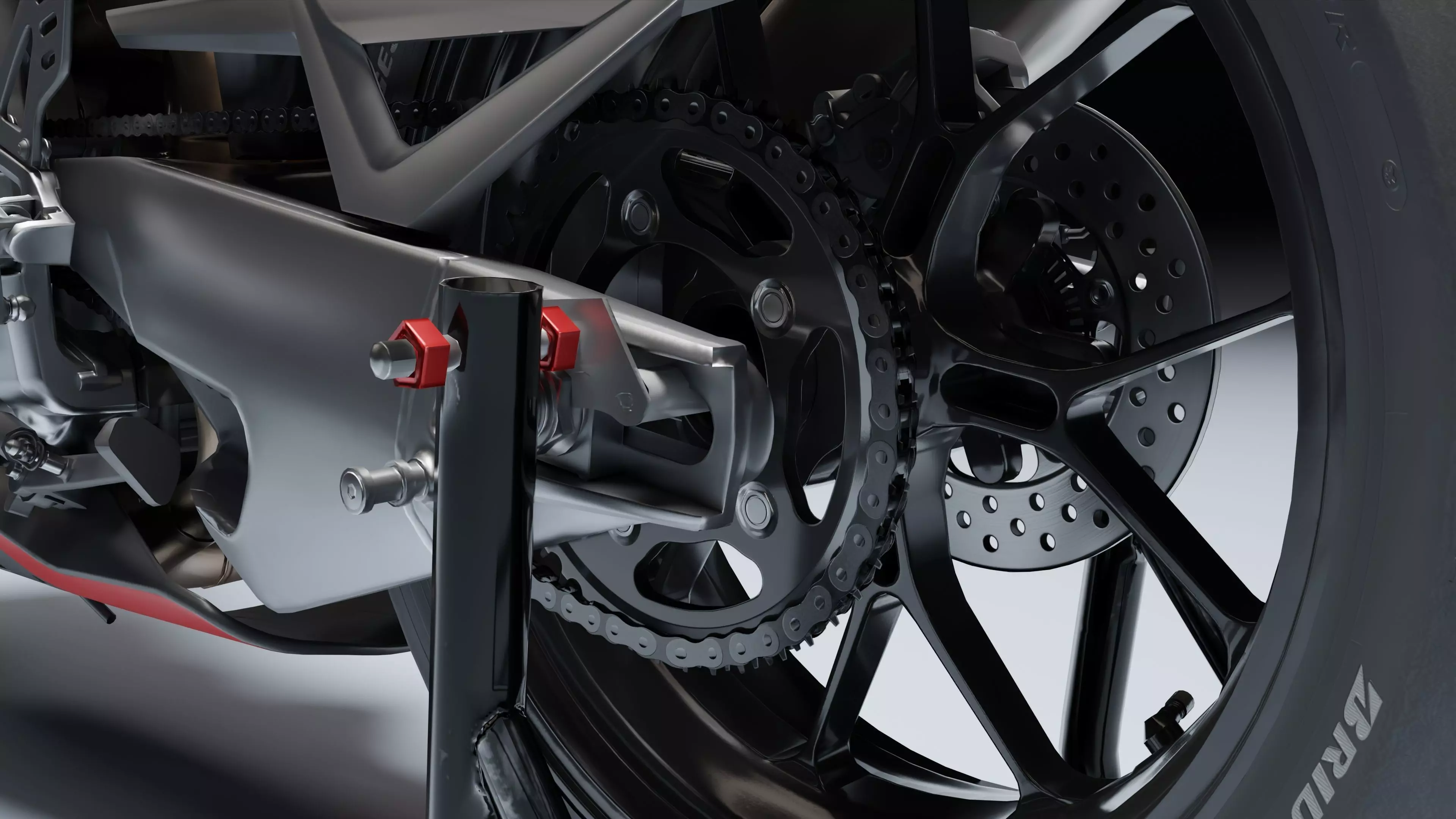 Aprilia RSV4 Factory 2021 Low-poly 3D model_16