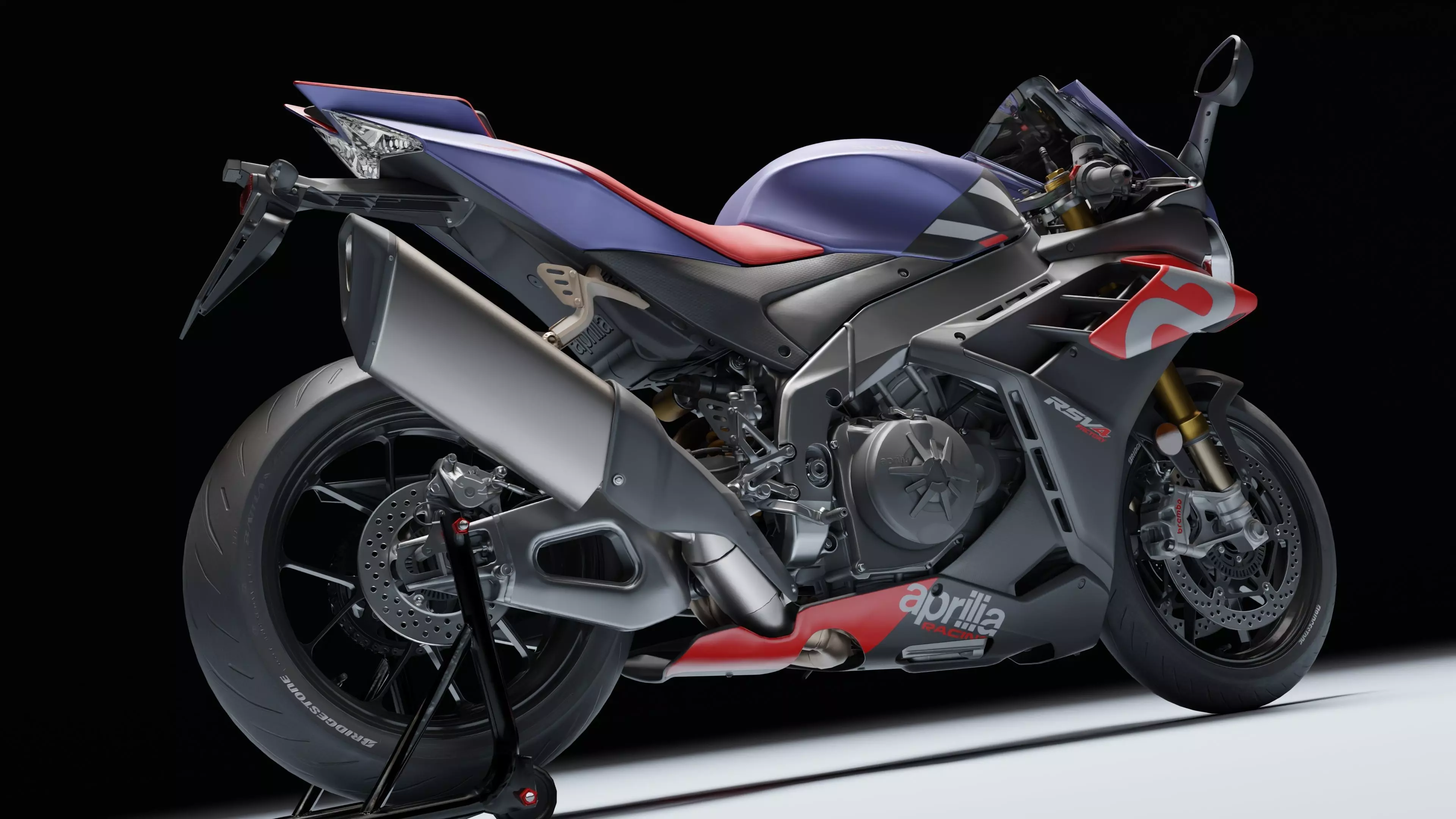 Aprilia RSV4 Factory 2021 Low-poly 3D model_21