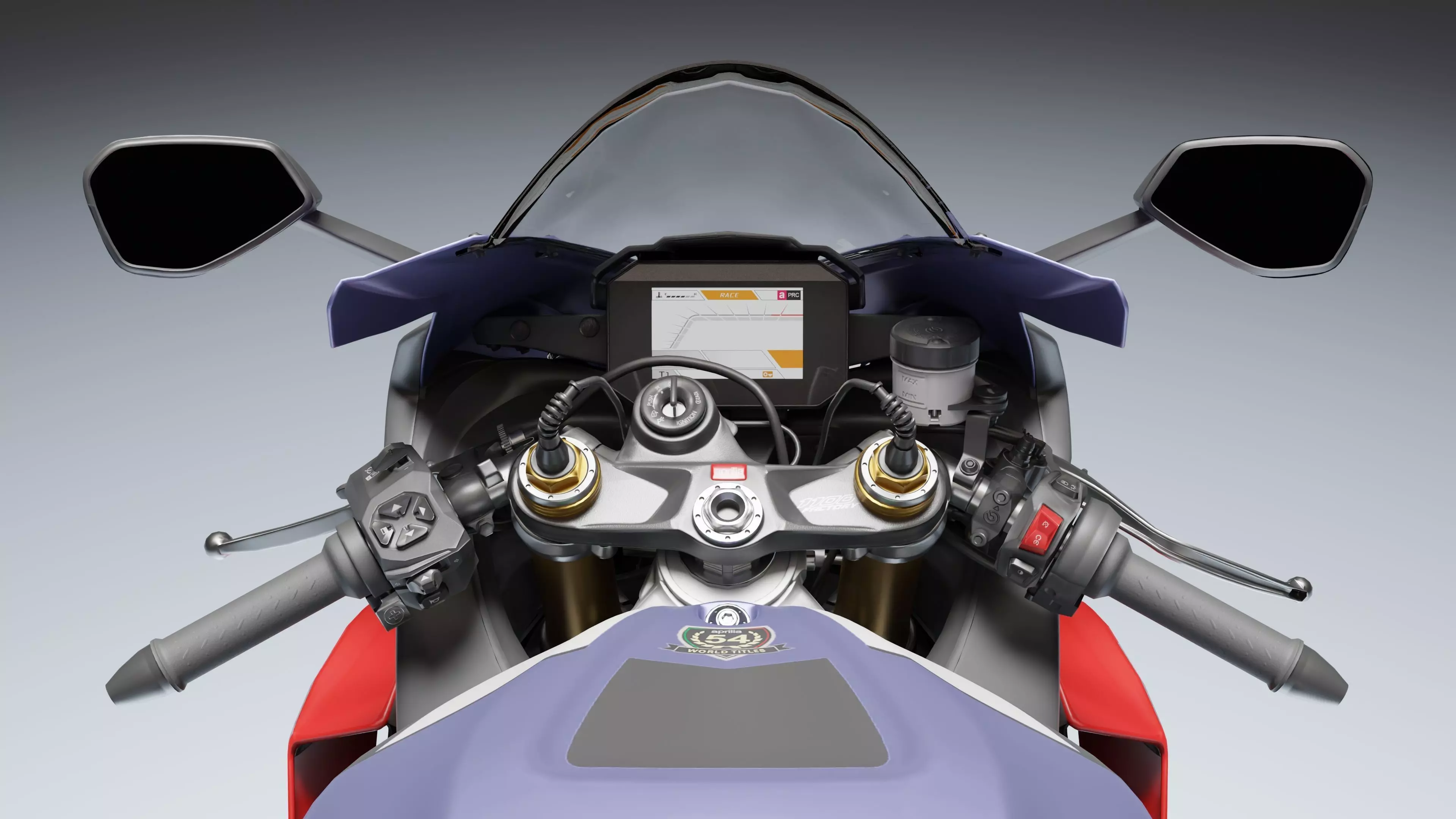 Aprilia RSV4 Factory 2021 Low-poly 3D model_11