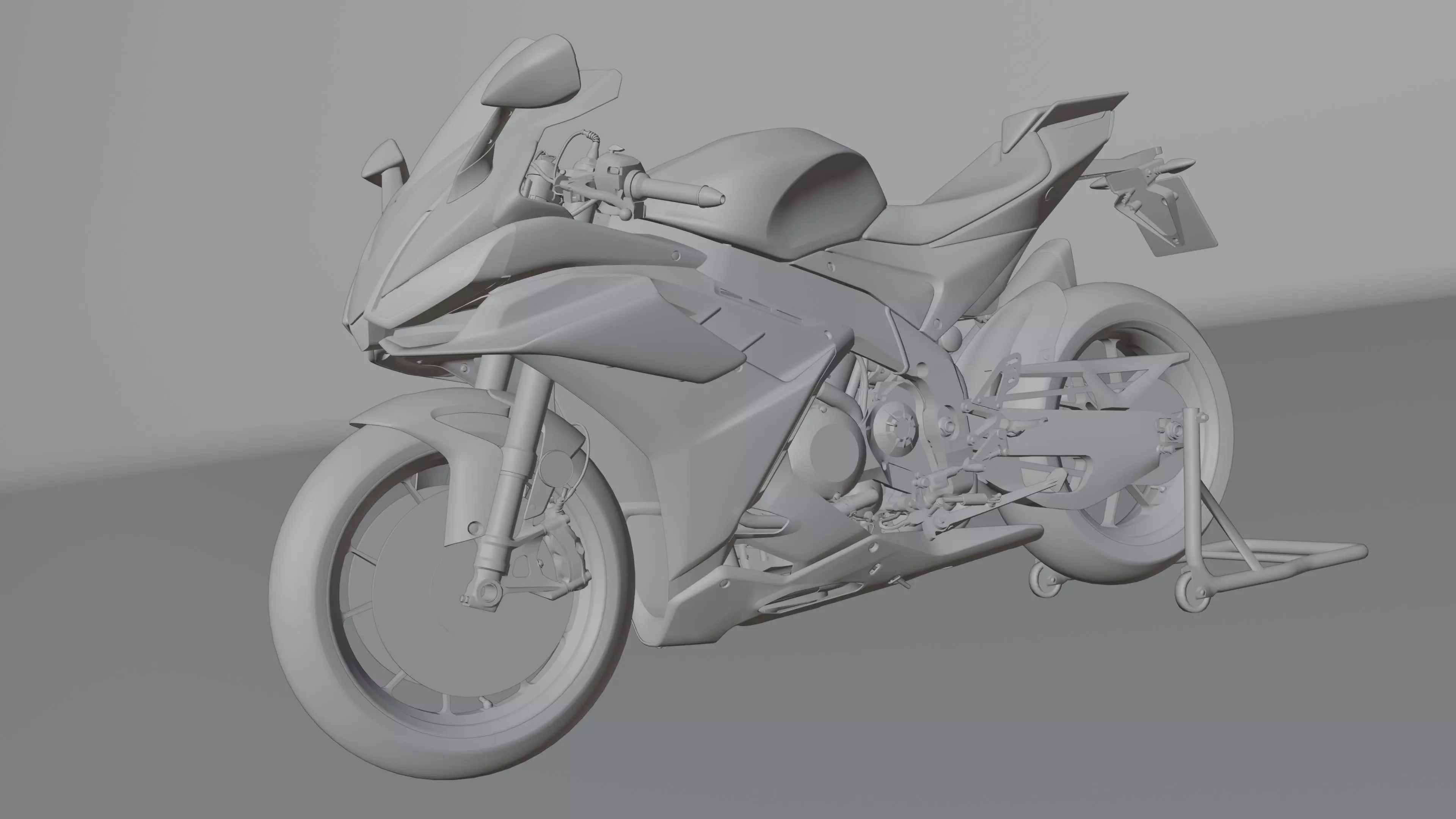 Aprilia RSV4 Factory 2021 Low-poly 3D model_23