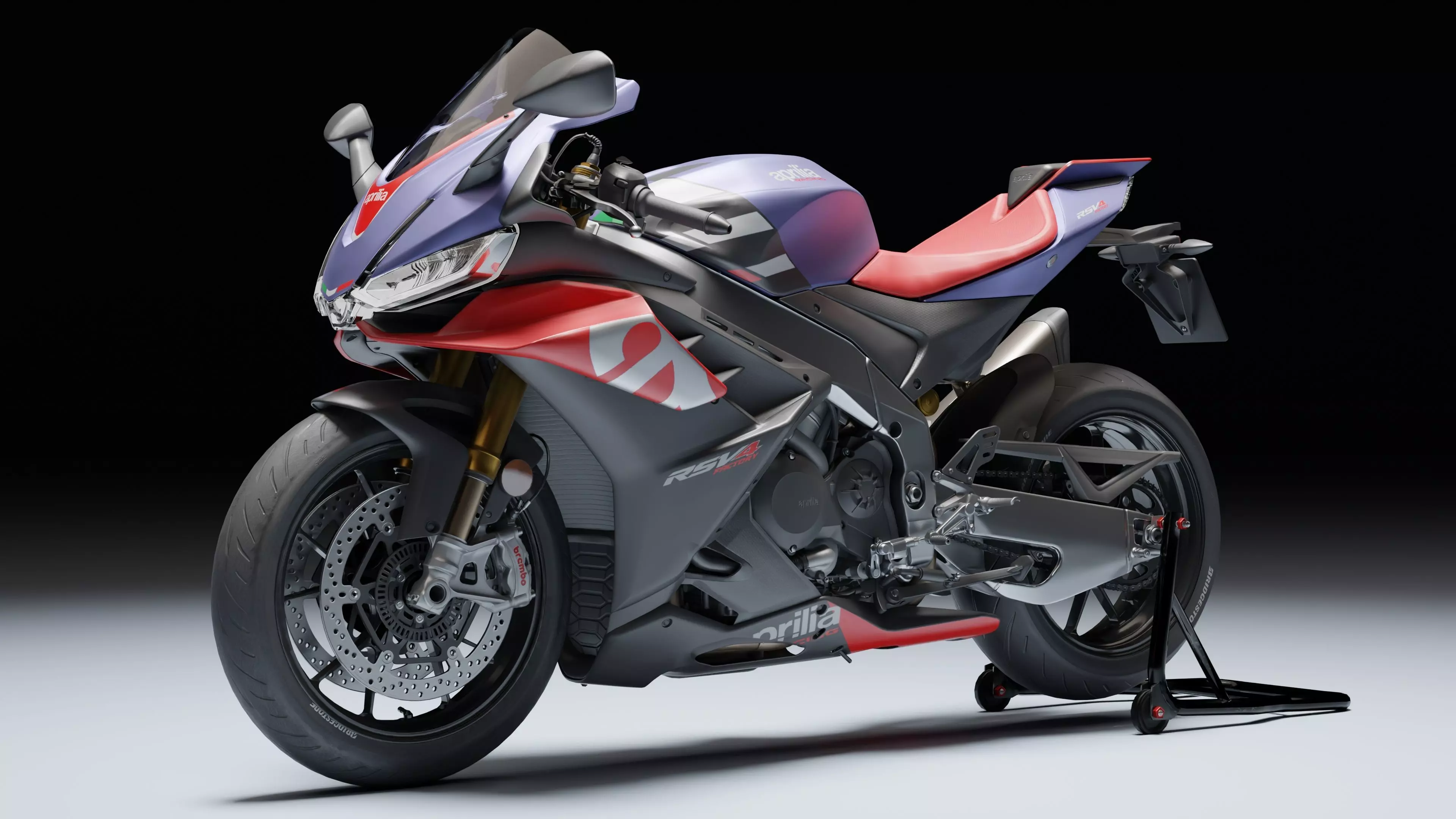 Aprilia RSV4 Factory 2021 Low-poly 3D model_0