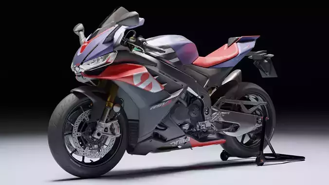 Aprilia RSV4 Factory 2021 Low-poly 3D model