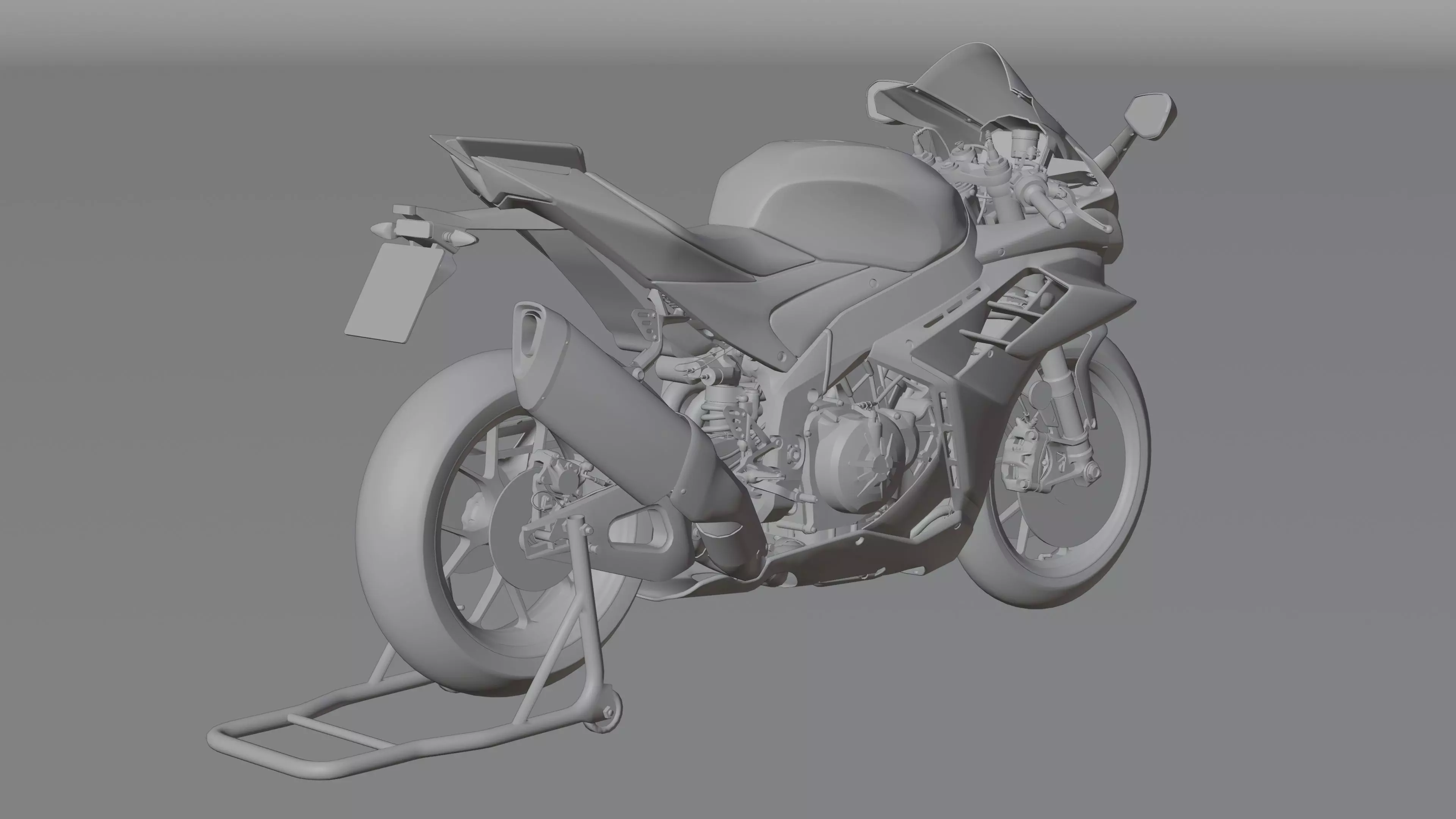 Aprilia RSV4 Factory 2021 Low-poly 3D model_24