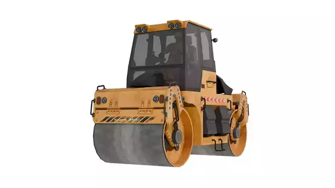 Road roller  3D model