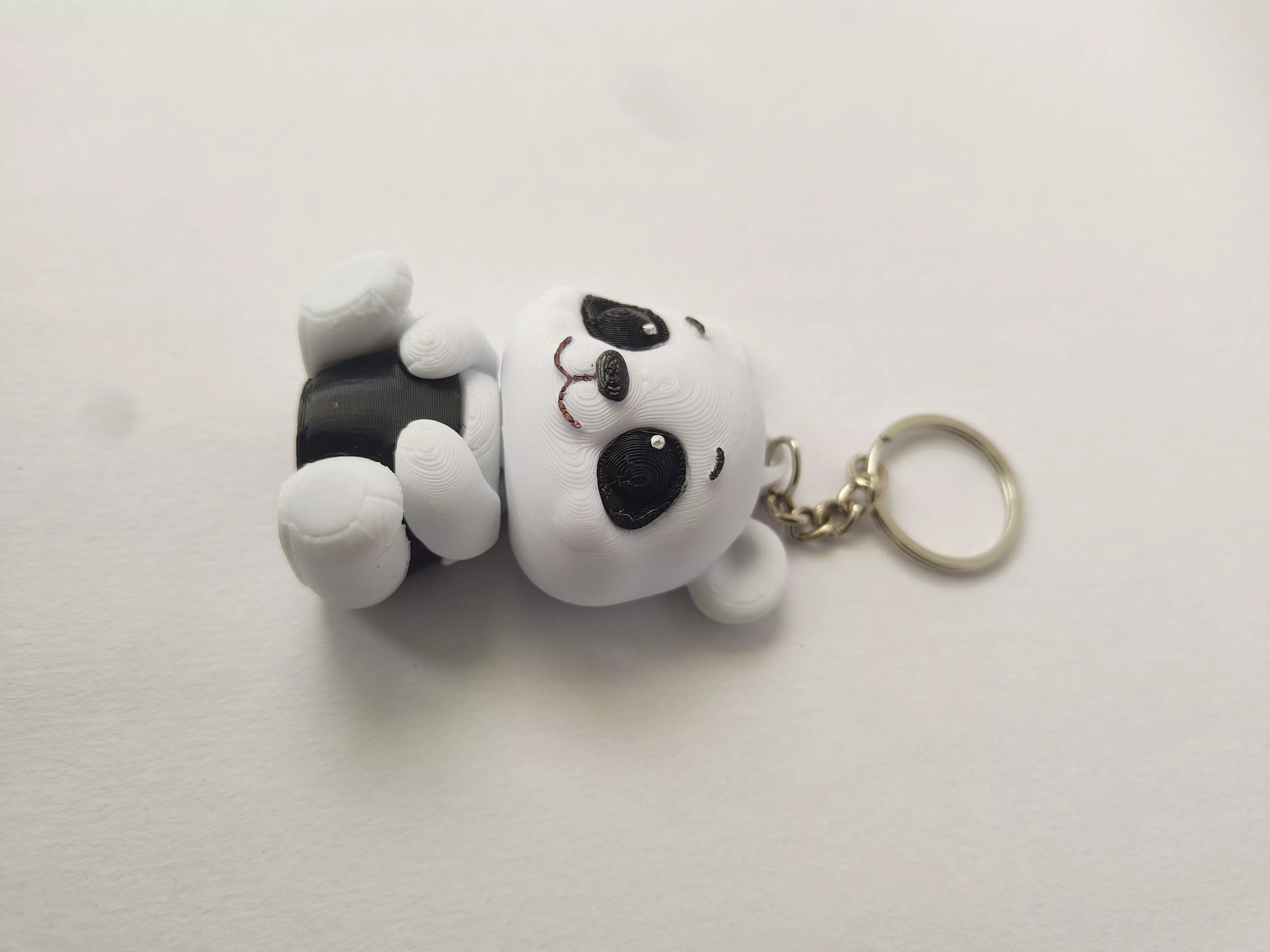 CUTE PANDA FLEXI KEYCHAIN VERSION 3D print model_1