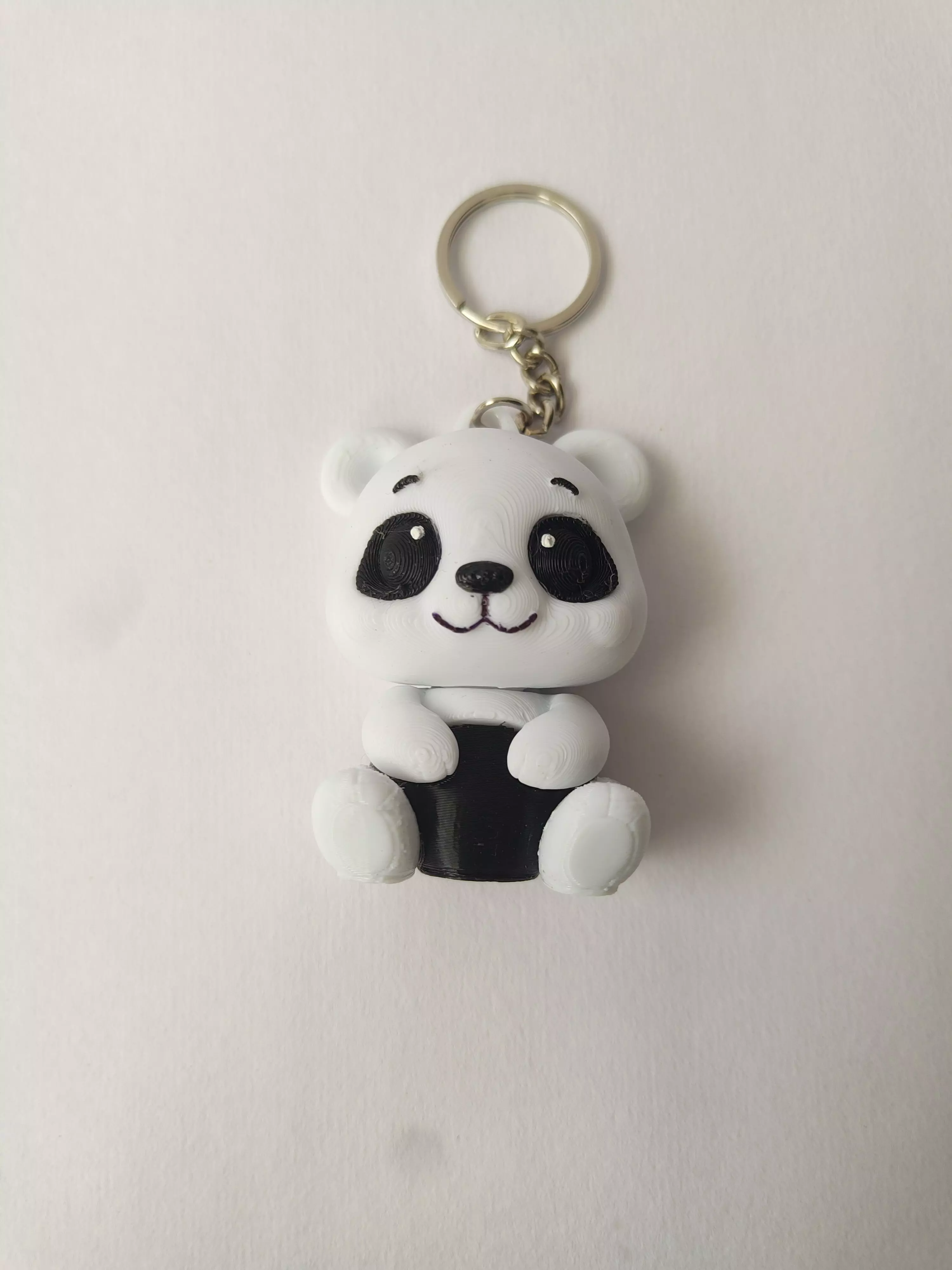 CUTE PANDA FLEXI KEYCHAIN VERSION 3D print model_0
