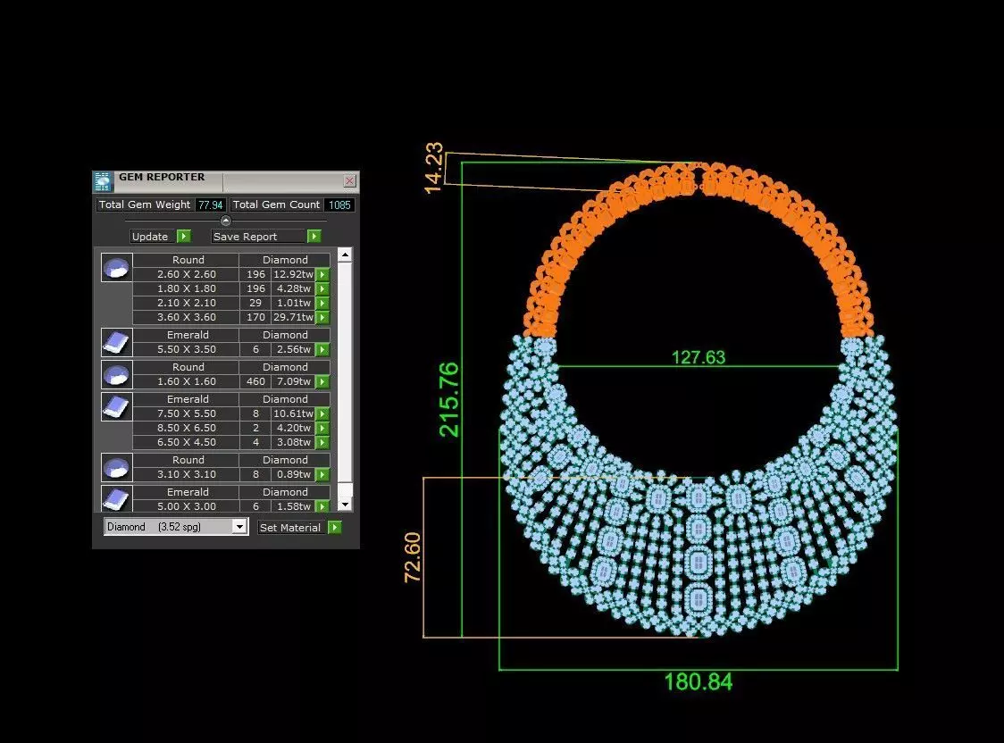 Khmer Swarea Necklace 3D print model_4