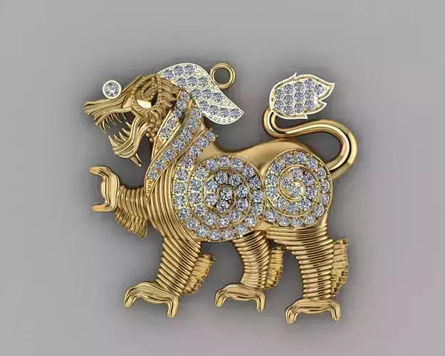Sengha Pendant Lion Khmer