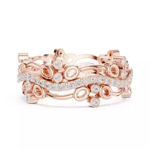 Round Diamond Curve Full Eternity Wedding Band 3DM STL Video 3D print model