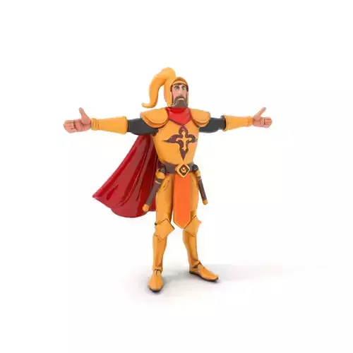 Golden Knight Armor model pack Low-poly 3D model