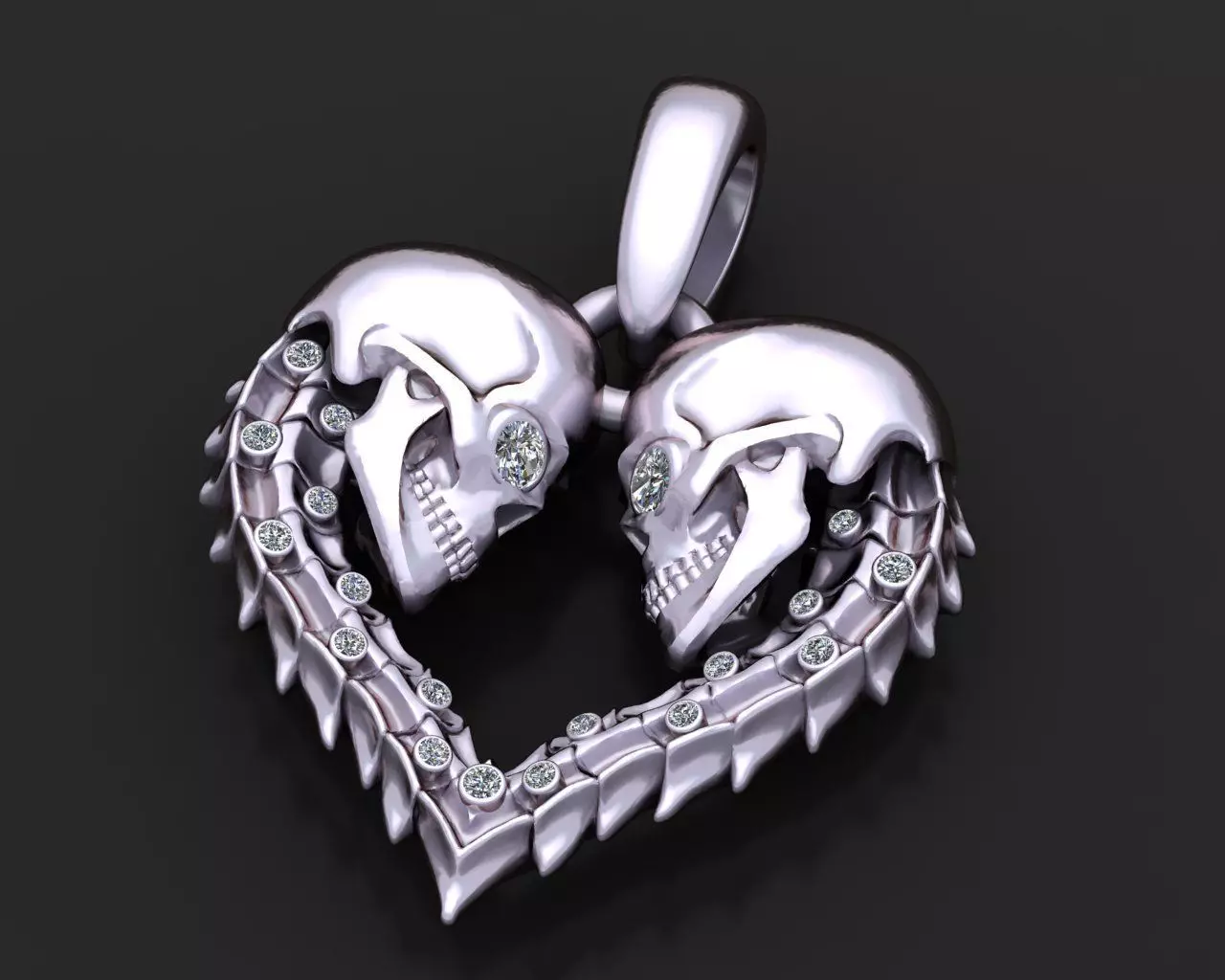 HEART PENDANT  3D print model_0