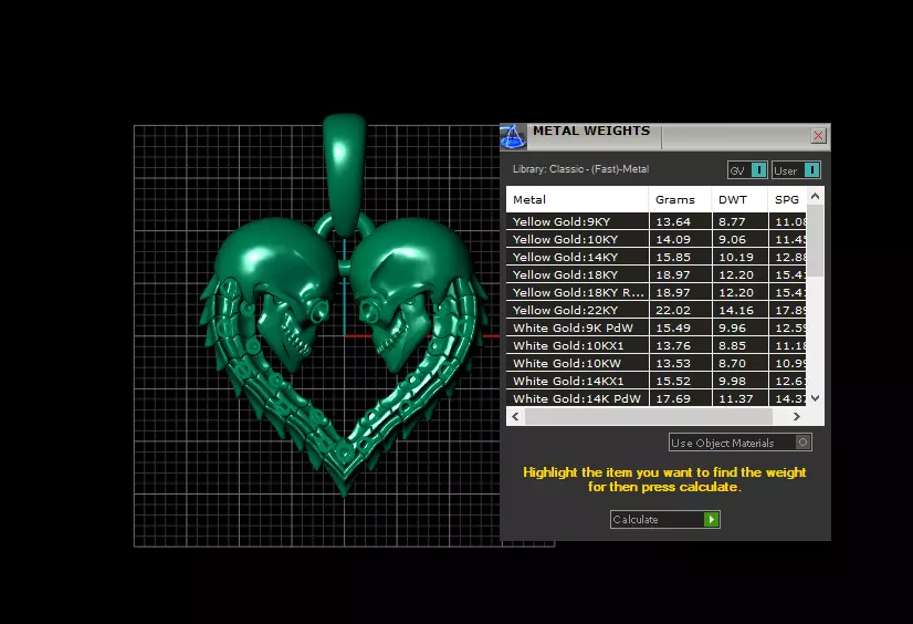 HEART PENDANT  3D print model_5