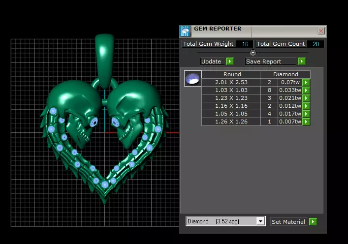 HEART PENDANT  3D print model_4