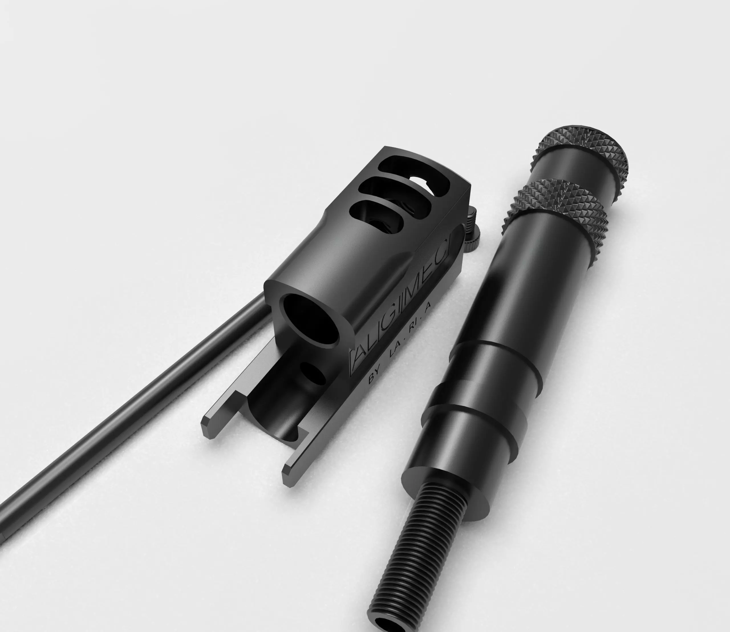ALGIMEC COMPENSATOR WITH SILENCER 3D print model_1