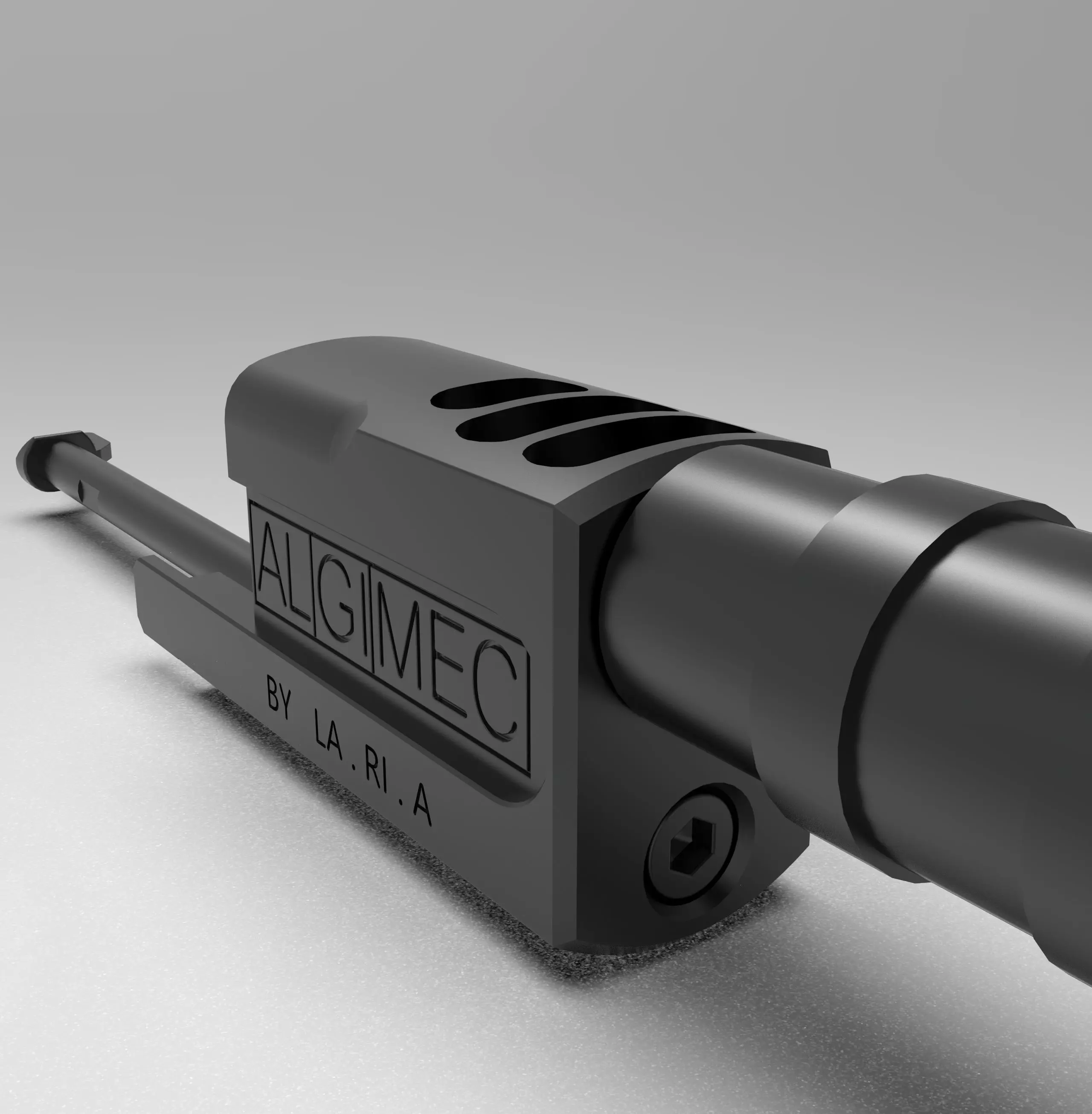 ALGIMEC COMPENSATOR WITH SILENCER 3D print model_3