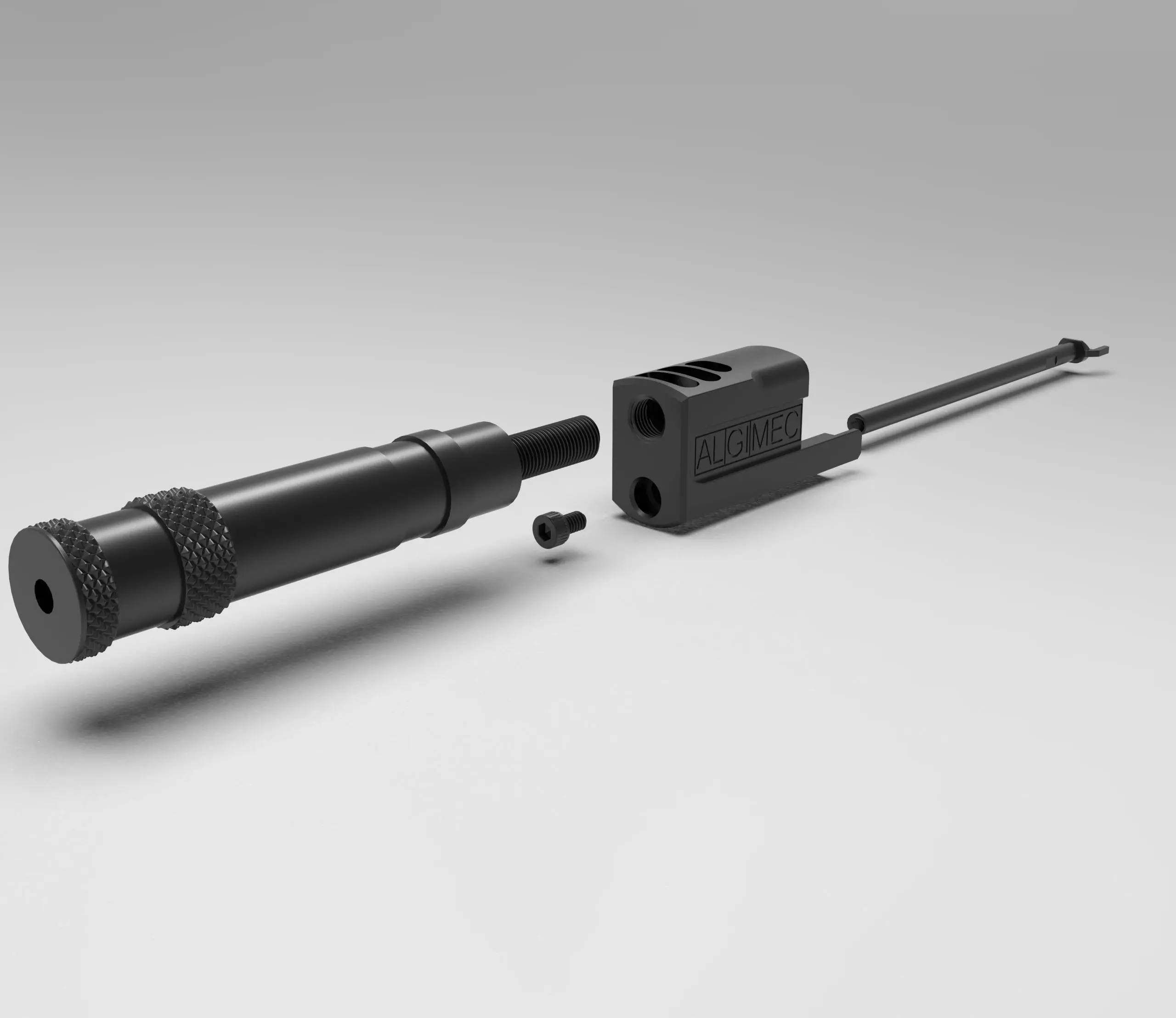 ALGIMEC COMPENSATOR WITH SILENCER 3D print model_0