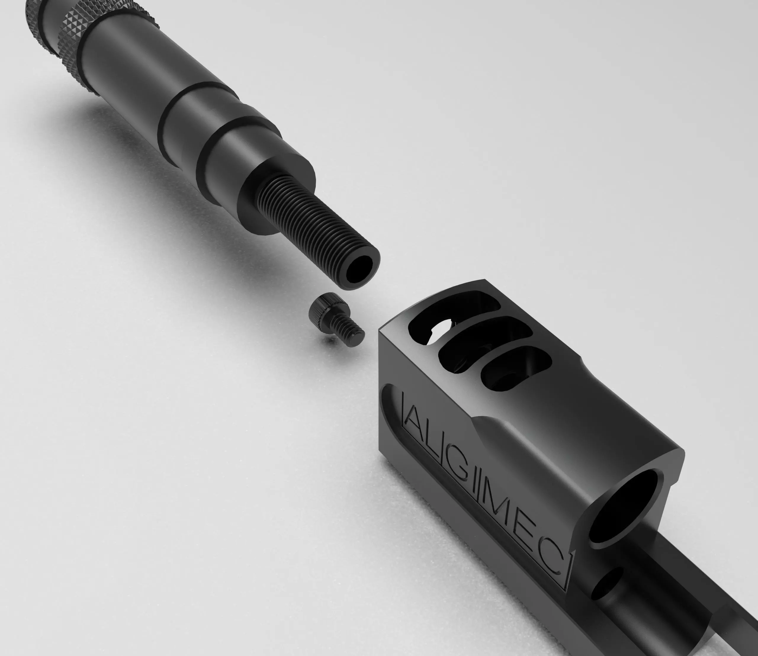 ALGIMEC COMPENSATOR WITH SILENCER 3D print model_2