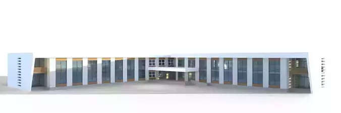 Modern Indian or Bangladeshi School Building