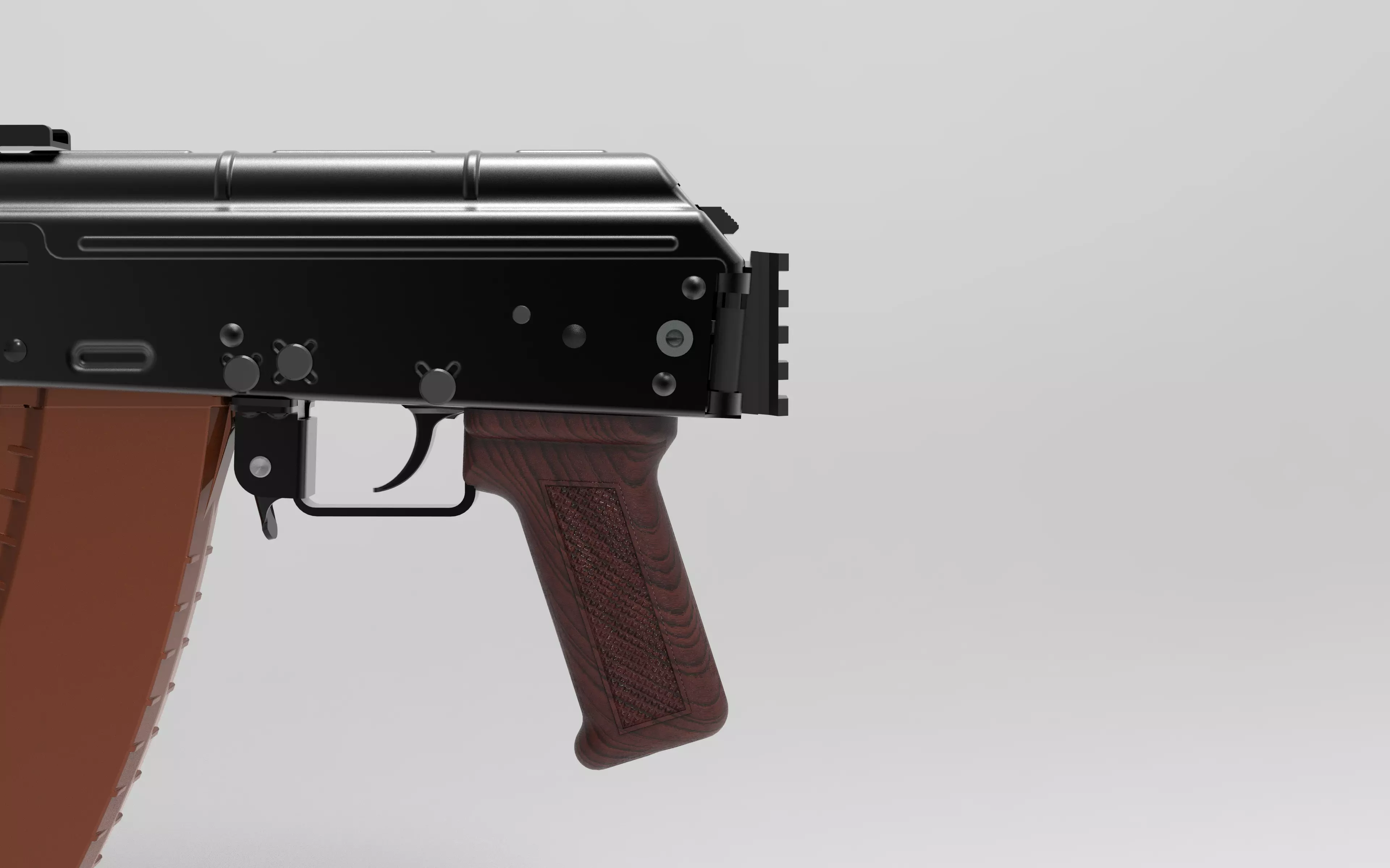 WE AK Picatinny Rail Stock Adapter 3D print model_2