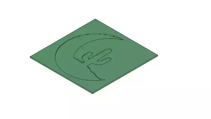 Cactus Moon Mold for Resin Plaster Concrete 3D Printable