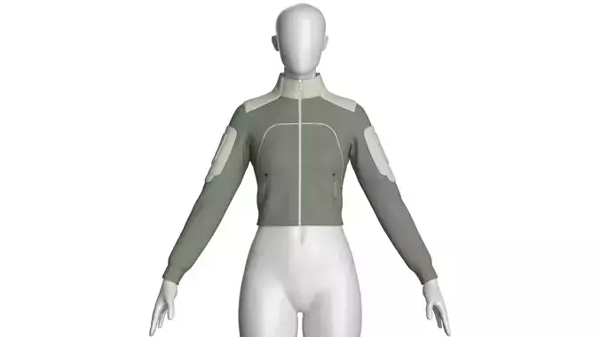 Girls Fashion Crop Jacket