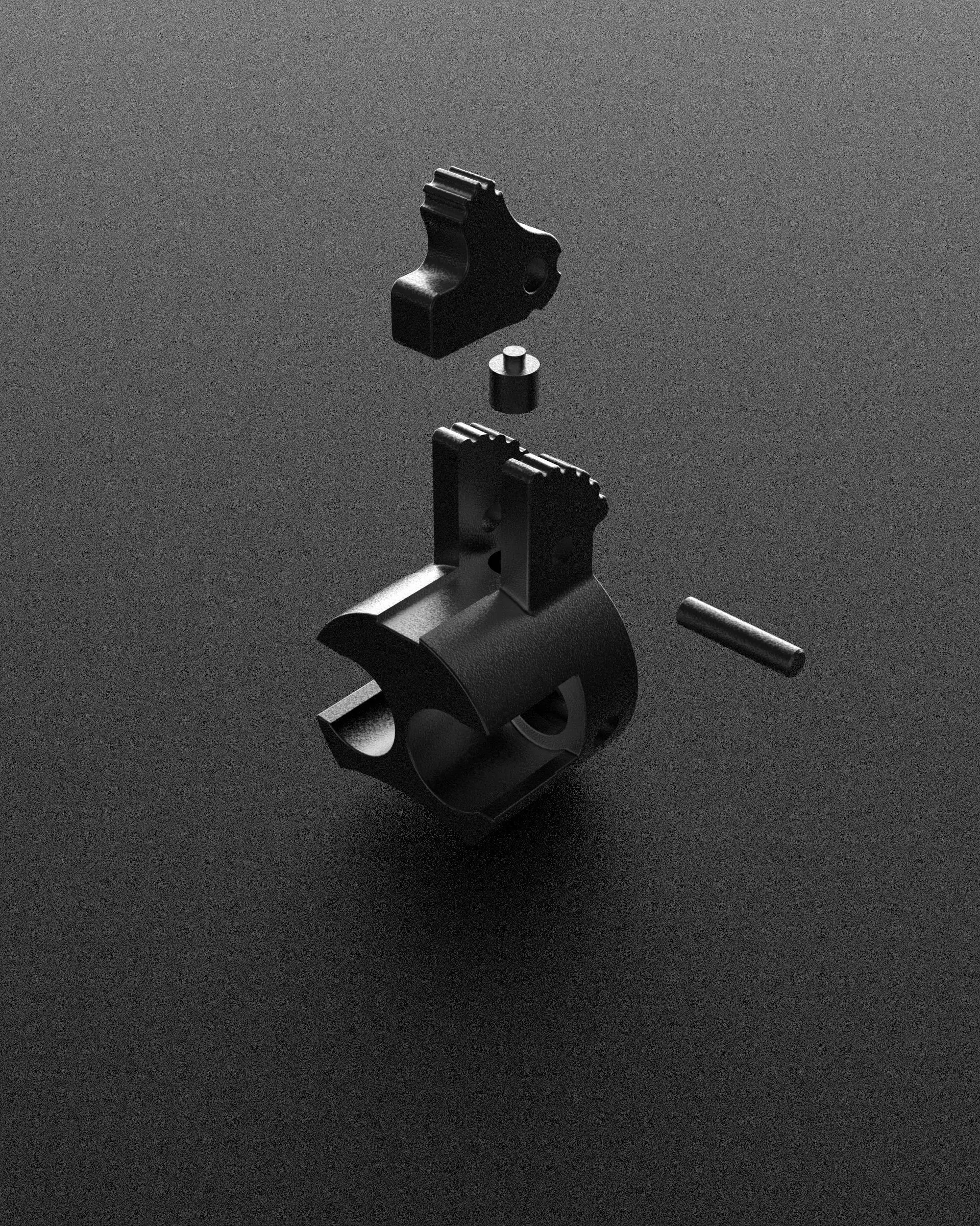 MARKSMAN K1A GBBR Hinge Improvement 3D print model_3