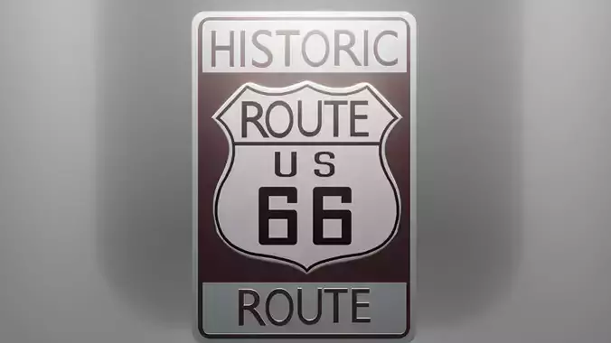 Route 66 Road Sign