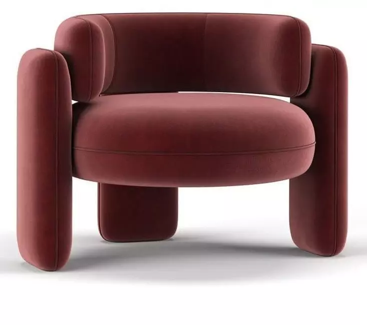 Embrace Armchair 3D Model Low-poly 3D model_3