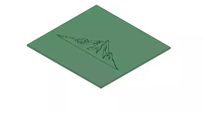 Mountain Peak Mold Versatile 3D Printable Design