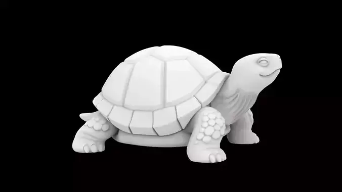 Cute Turtle 3D Print Model 