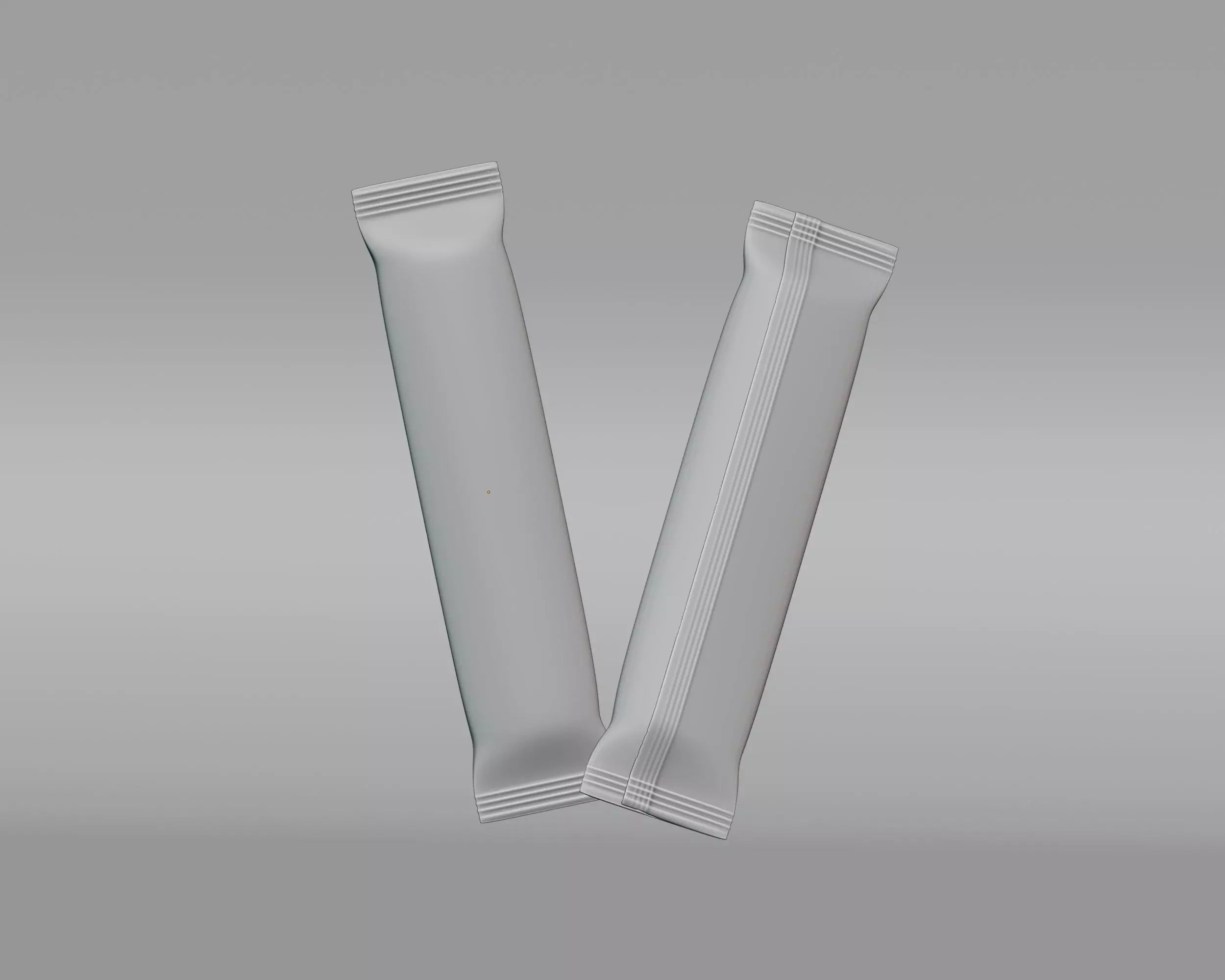 Sachet Low-poly 3D model_1