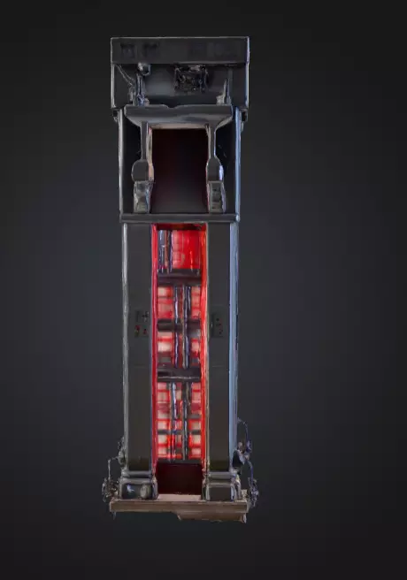 Cyberpunk Megastructure Bridge Low-poly 3D model_3