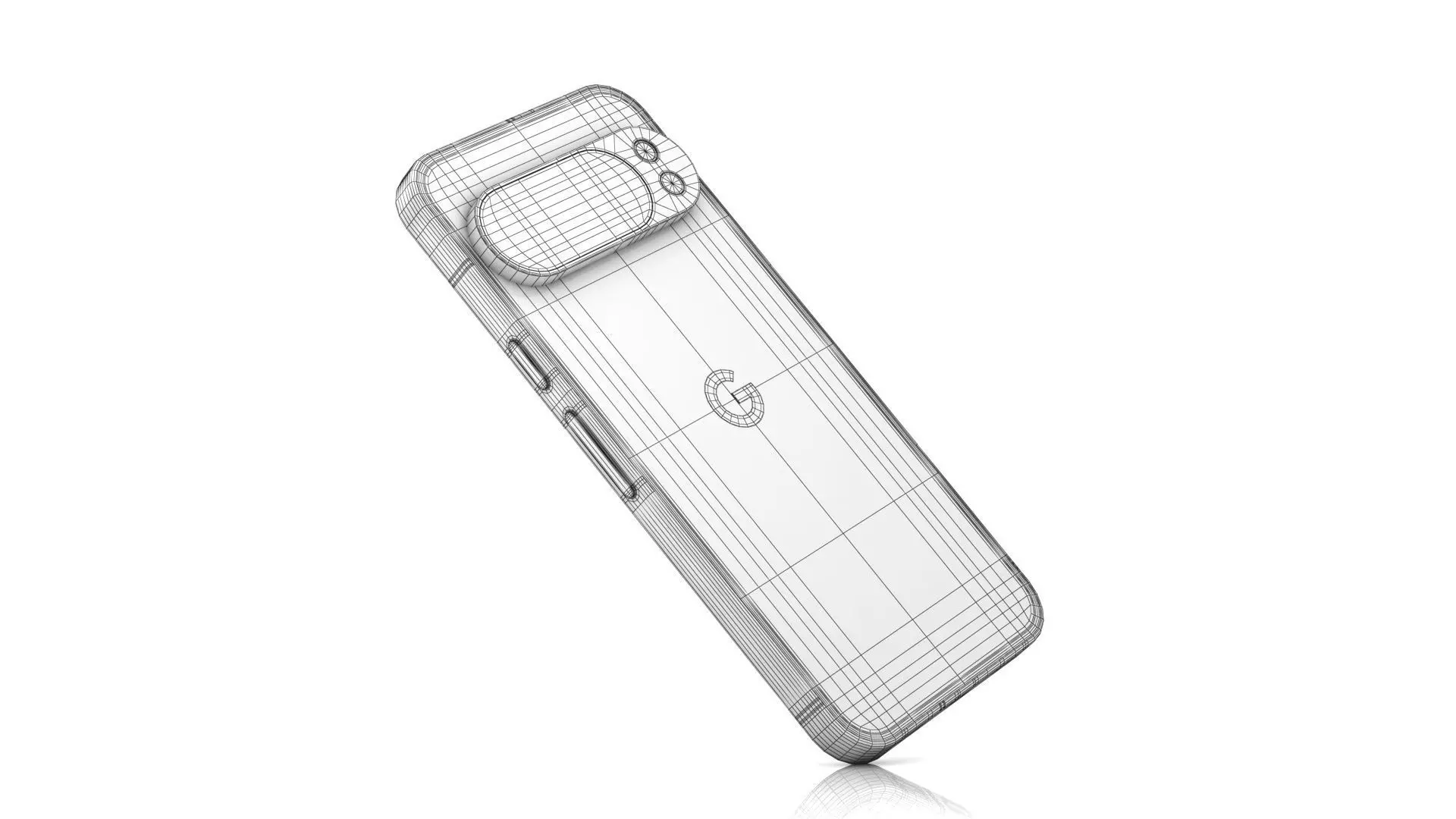 Google Pixel 10 Pro Low-poly 3D model_19