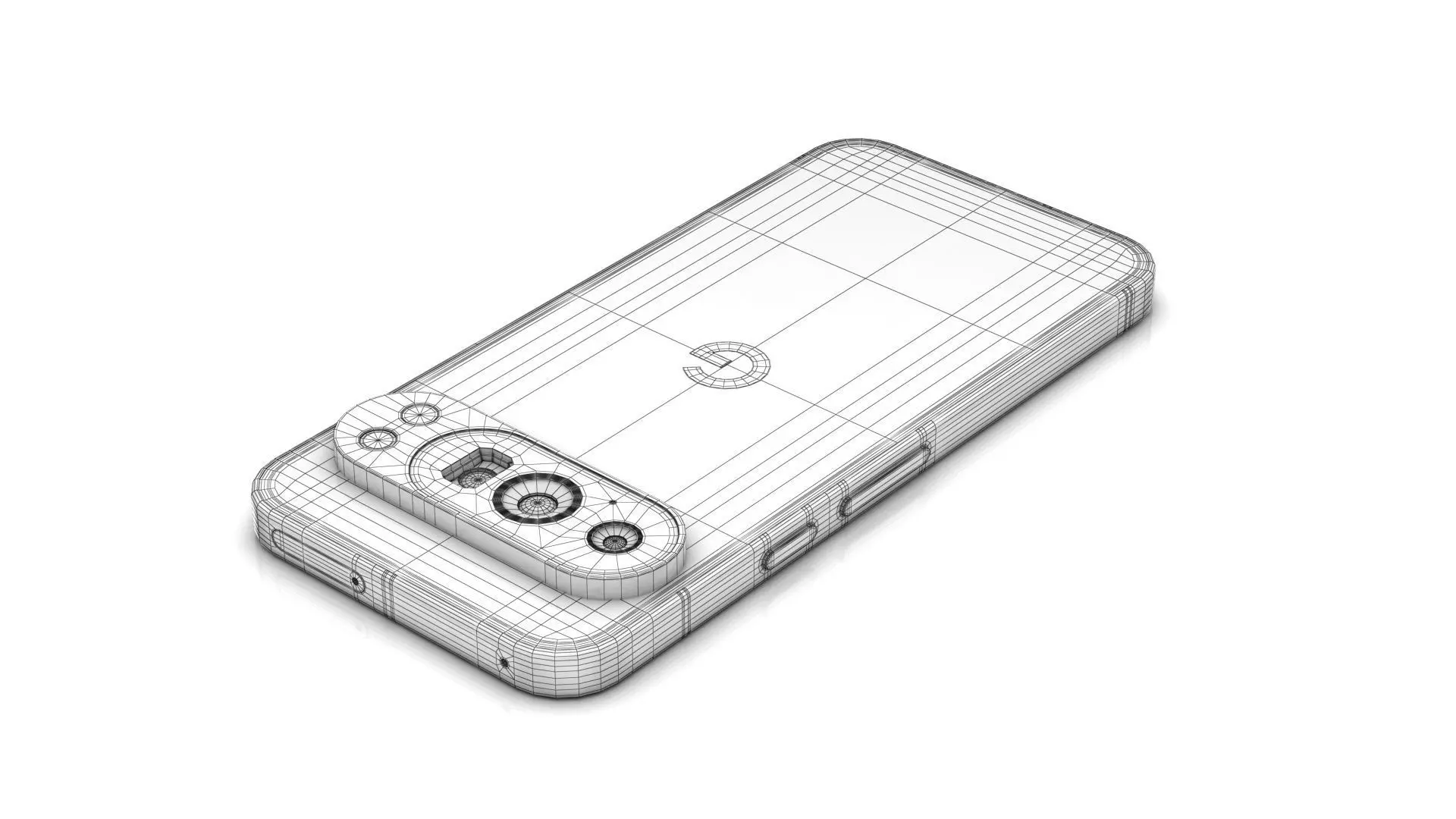Google Pixel 10 Pro Low-poly 3D model_20
