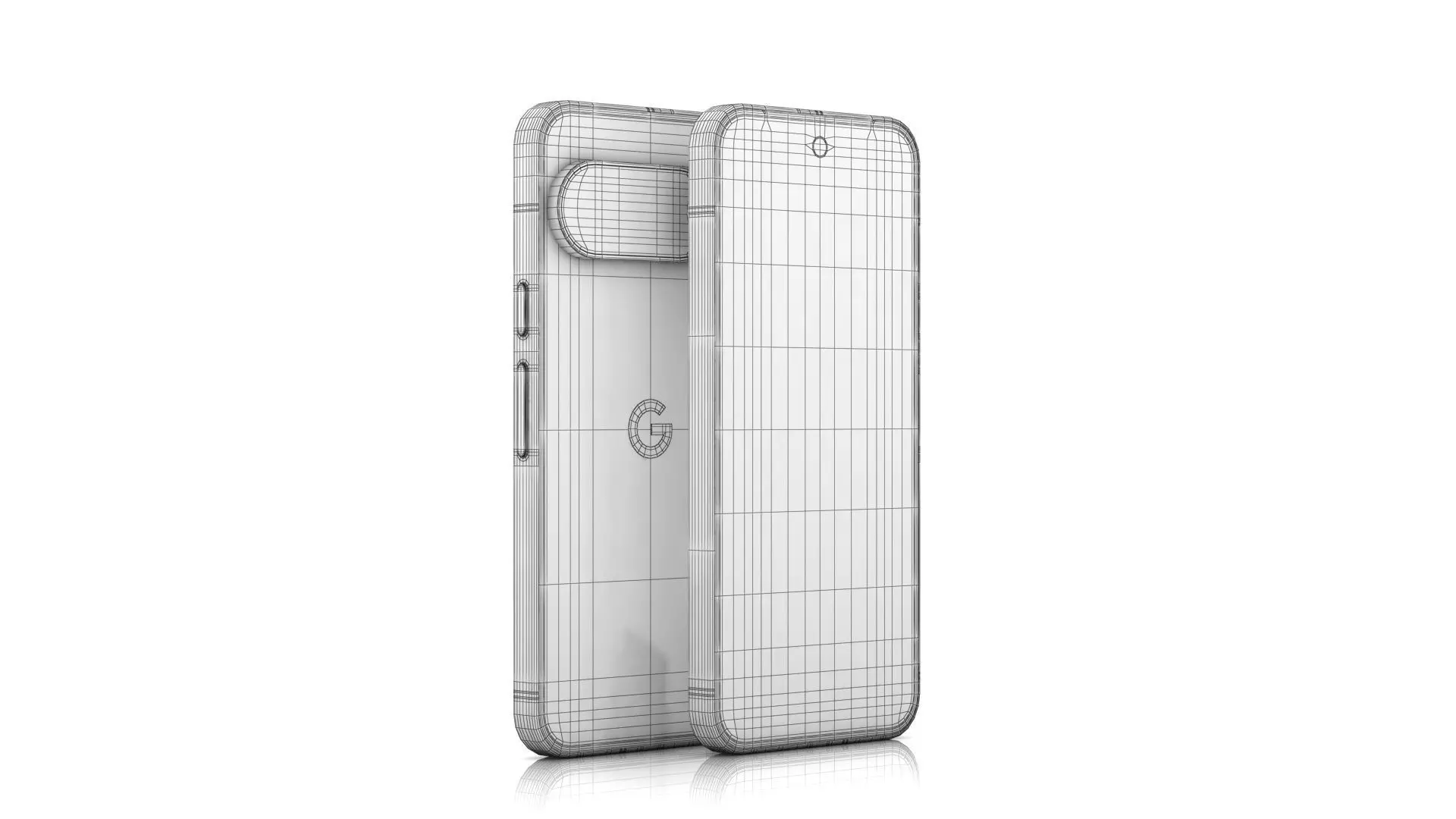 Google Pixel 10 Pro Low-poly 3D model_13